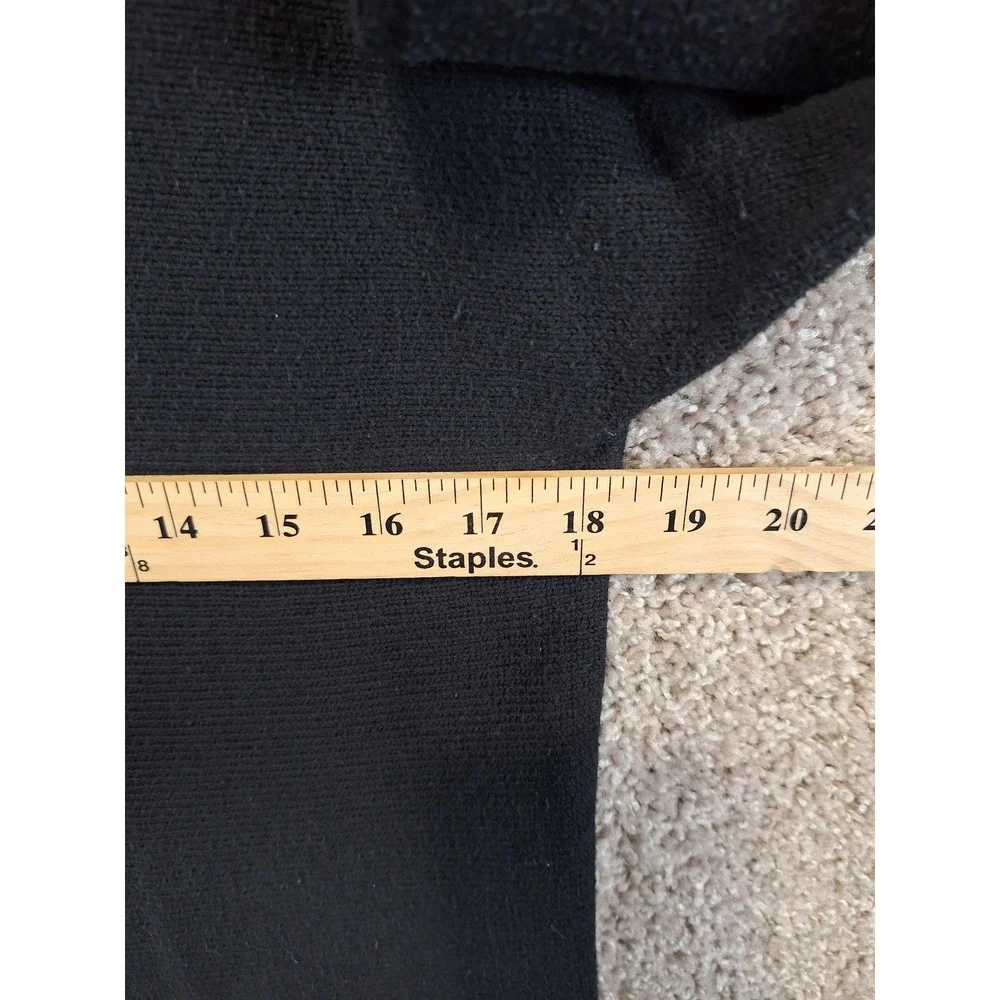 Michael Kors Sweater Womens Medium Black Back Zip Long Sleeve Knit Pullover‎ Top